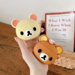 Wholesale Cute Design Cartoon Silicone Cover Skin for Airpod (1 / 2) Charging Case (Beige Bear)